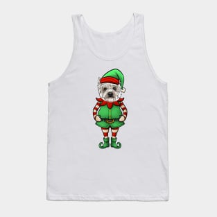 Westie Christmas Elf Tank Top